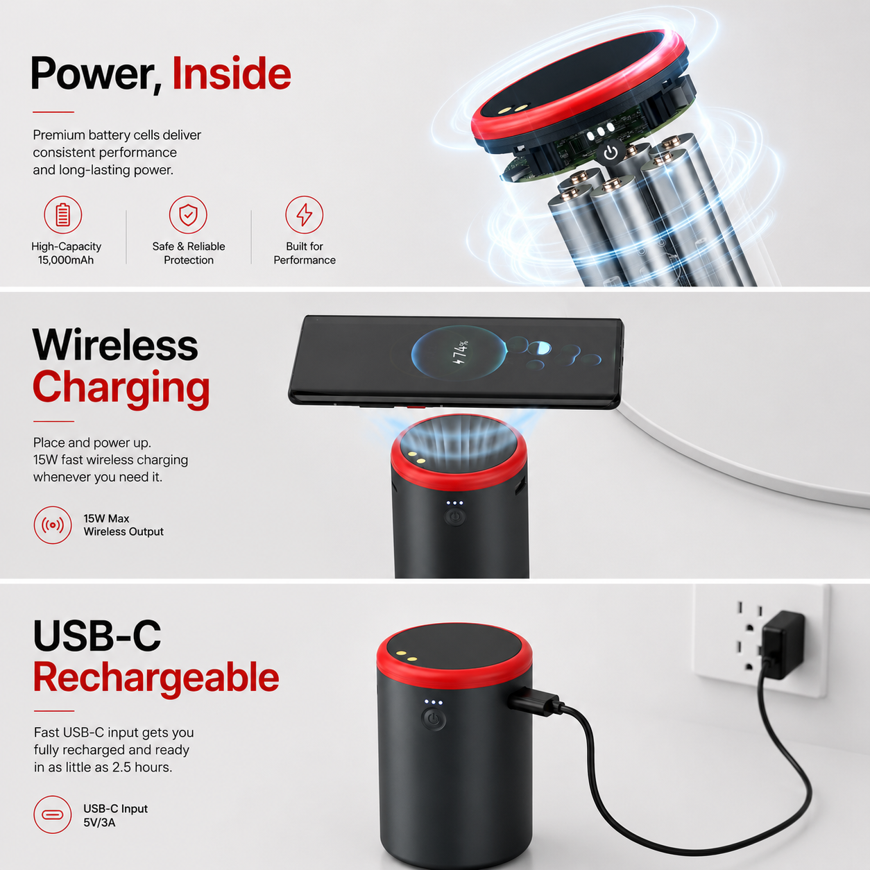 MIREL Core Battery charging features