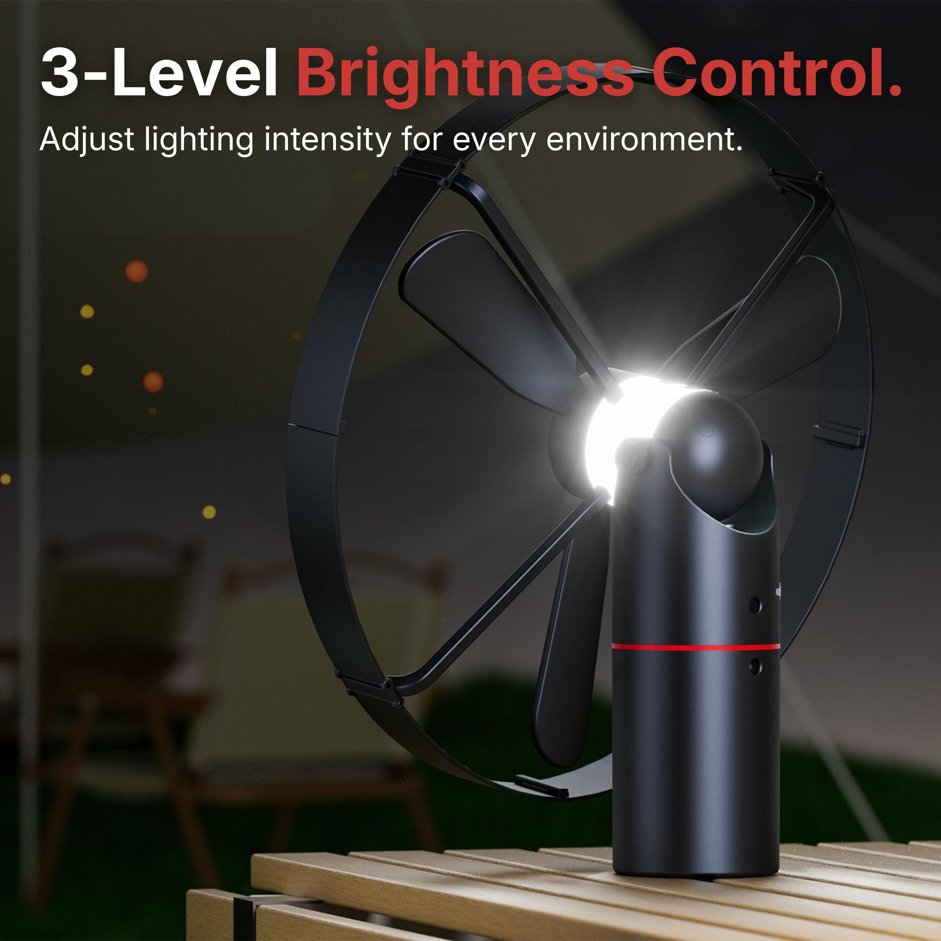 MIREL Breeze Fan light brightness controls