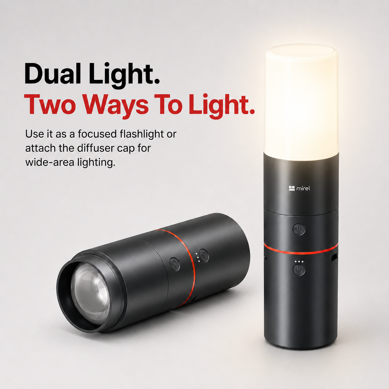 MIREL Duo Light focused flashlight mode