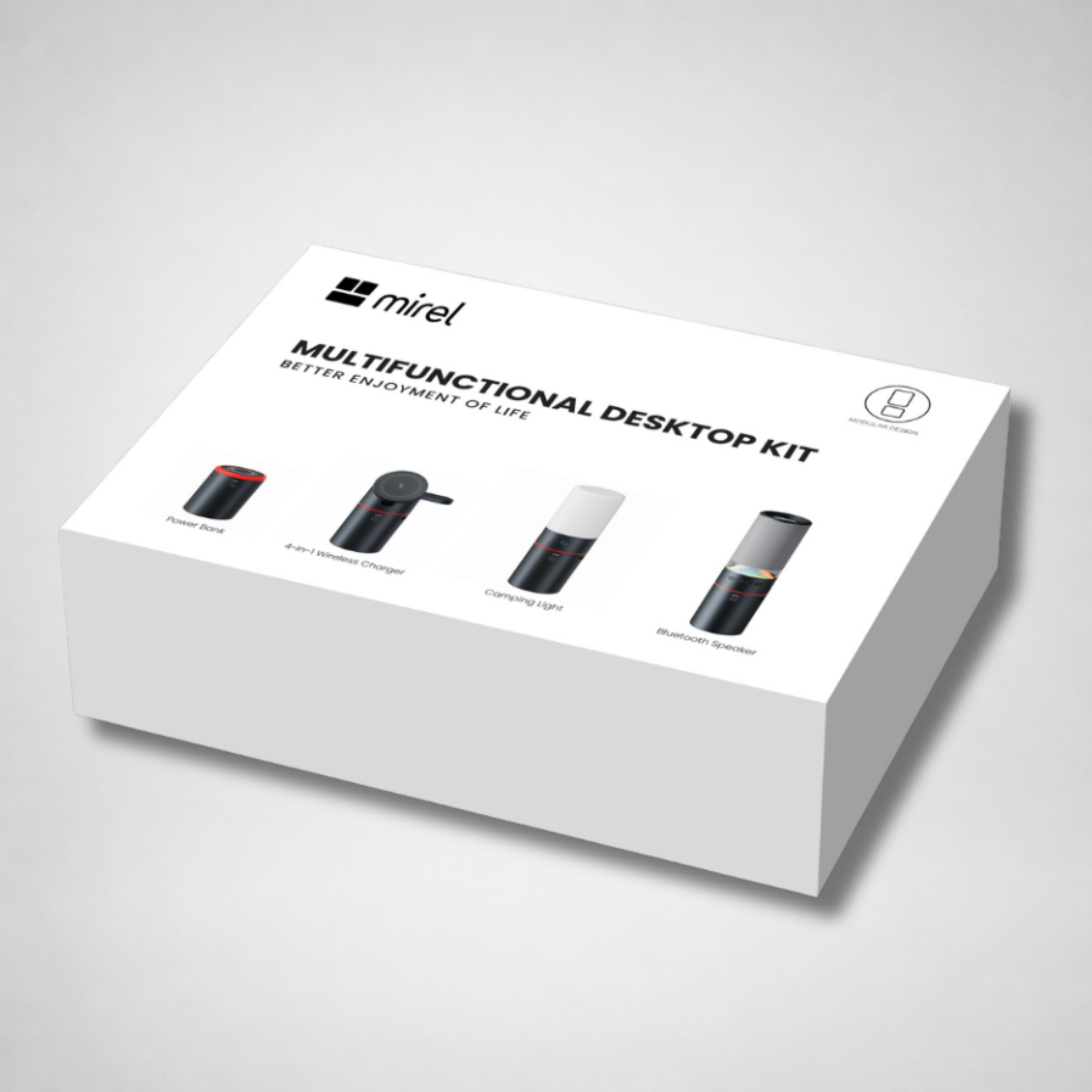 MIREL Home Kit desktop charging and light bundle