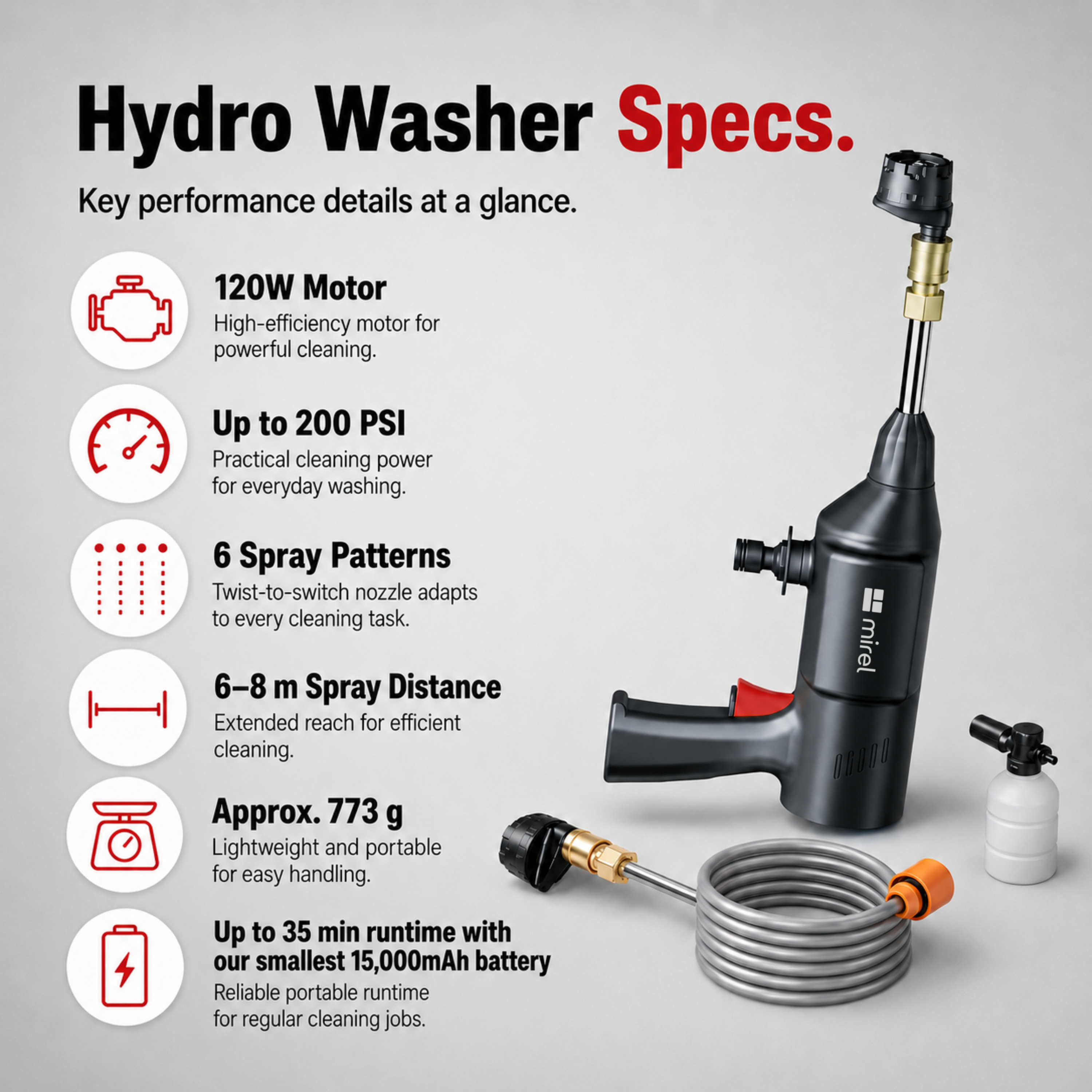 MIREL Hydro Washer product feature 6
